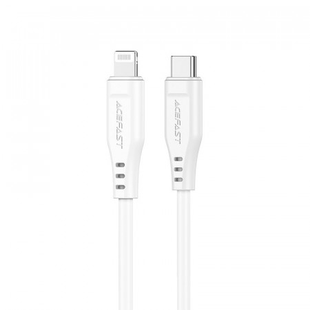 Кабел за зареждане и данни ACEFAST USB Type C към Lightning MFi 30W 3A 1.2m (C3-01) бял