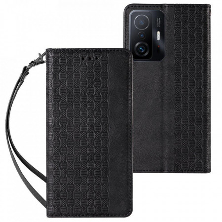 Калъф тип книга с връзка Magnet Strap - Xiaomi Redmi Note 11 Pro / 11 Pro 5G / 11E Pro 5G черен