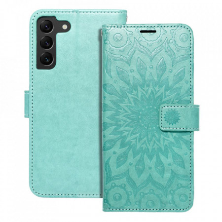 Калъф тип книга FORCELL Mezzo - Samsung Galaxy S22+ (мандала) зелен
