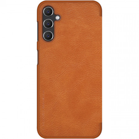Калъф тип книга NILLKIN Leather - Samsung Galaxy A14 / A14 5G кафяв