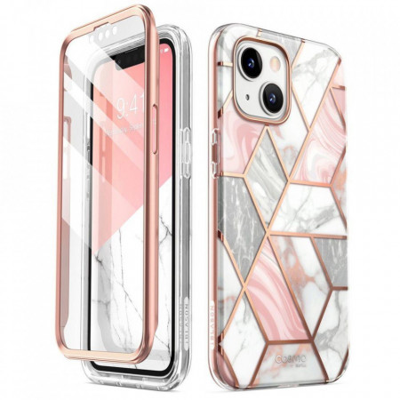 Калъф 360° SUPCASE Cosmo - iPhone 14 Plus розов мрамор - Img 1