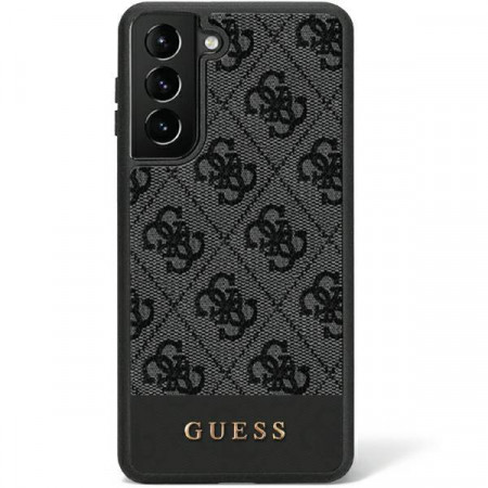 Оригинален гръб GUESS 4G Stripe GUHCS23SG4GLGR - Samsung Galaxy S23 черен