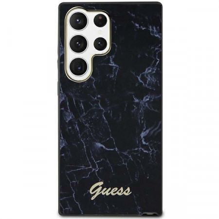 Оригинален гръб GUESS Marble GUHCS23LPCUMAK - Samsung Galaxy S23 Ultra черен