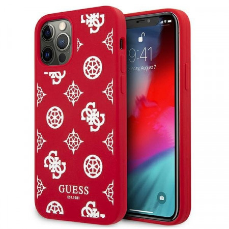 Оригинален гръб GUESS Peony GUHCP12LLSPEWRE - iPhone 12 Pro Max червен