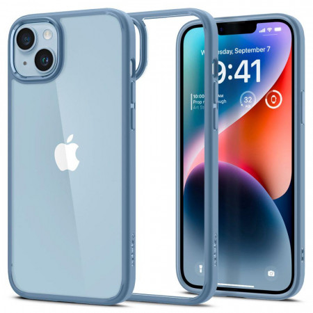 Оригинален гръб SPIGEN Ultra Hybrid - iPhone 14 син