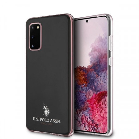 Оригинален гръб US POLO Shiny USHCS62TPUBK - Samsung Galaxy S20 / S20 5G черен