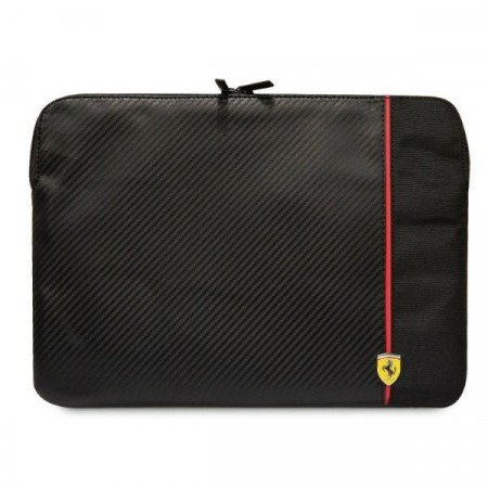 Оригинален калъф за лаптоп FERRARI Carbon&Smooth FECS14AXBK 14" черен