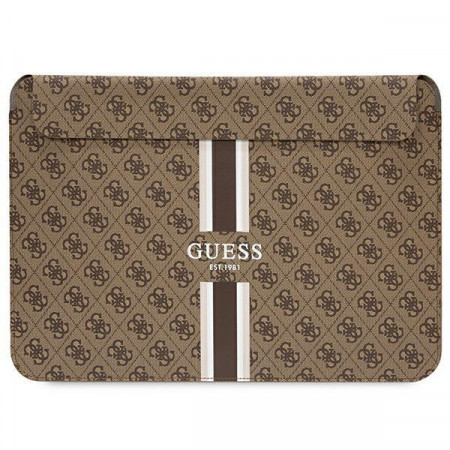 Оригинален калъф за лаптоп GUESS 4G Printed Stripes GUCS14P4RPSW 14" кафяв