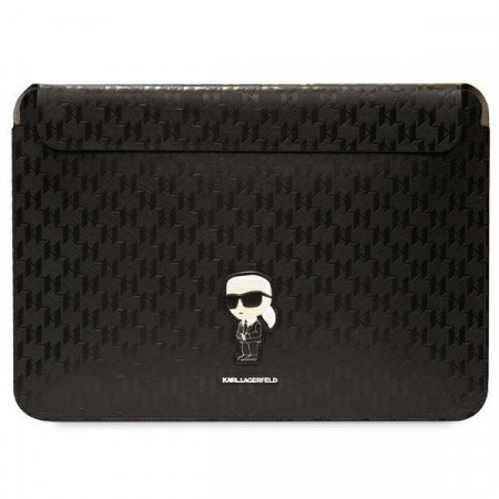 Оригинален калъф за лаптоп KARL LAGERFELD Saffiano Monogram Ikonik KLCS16SAKHPKK 16" черен