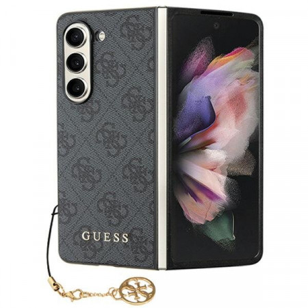 Оригинален калъф GUESS 4G Charms GUHCZFD5GF4GGR F946 Z Fold5 сив