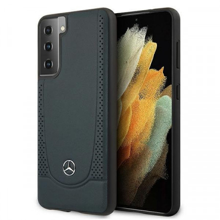 Оригинален твърд гръб MERCEDES Urban MEHCS21MARMNA - Samsung Galaxy S21+ 5G син