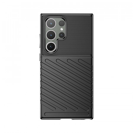 Подсилен гръб Thunder - Samsung Galaxy S24 Ultra черен