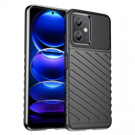 Подсилен гръб Thunder - Xiaomi Redmi Note 12 / Poco X5 черен