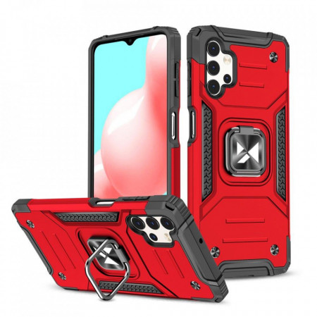 Подсилен гръб WOZINSKY Ring Armor със стойка - Samsung Galaxy A73 5G червен