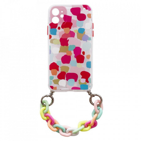 Силиконов гръб с верига Color Chain - Samsung Galaxy S21+ 5G дизайн 2