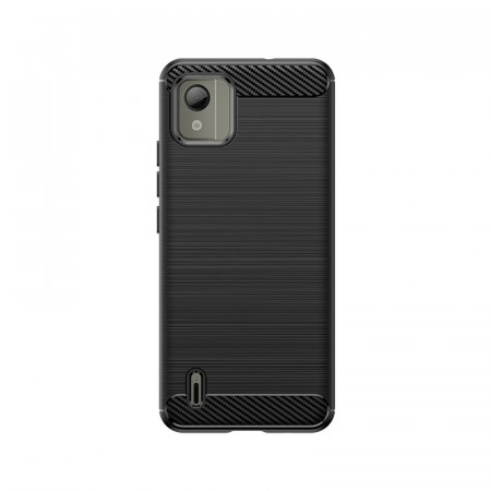 Силиконов гръб Carbon - Nokia C110 черен