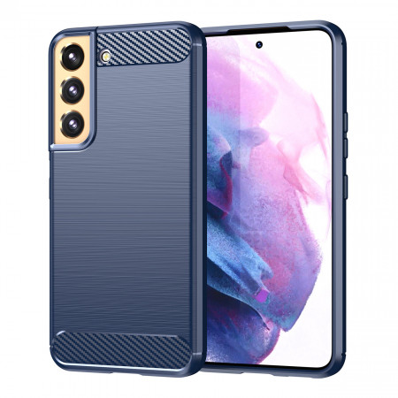 Силиконов гръб Carbon - Samsung Galaxy S23 син