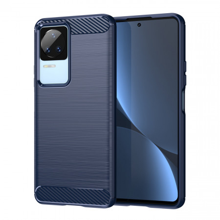 Силиконов гръб Carbon - Xiaomi Poco F4 син