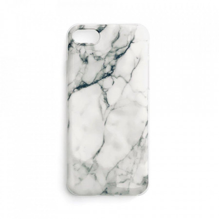 Силиконов гръб WOZINSKY Marble - iPhone 12 Pro Max бял