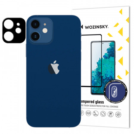 Стъклен протектор за камера с пълно покритие 9H WOZINSKY - iPhone 12 / 12 Pro