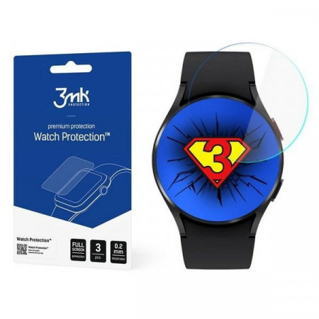 3 бр. гъвкав протектор с пълно покритие 3mk Watch Protection v. Flexible Glass Lite - Samsung Galaxy Watch4 44mm