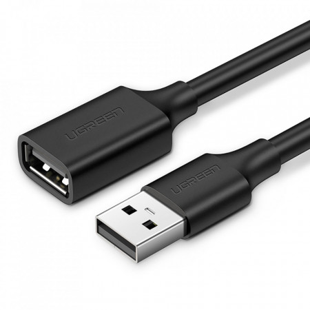 USB 2.0 удължител UGREEN 0.5m (US103) черен