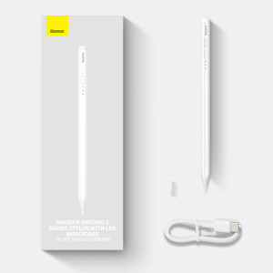 Активна писалка за iPad BASEUS Smooth Writing 2 (SXBC060502) бяла - Img 11
