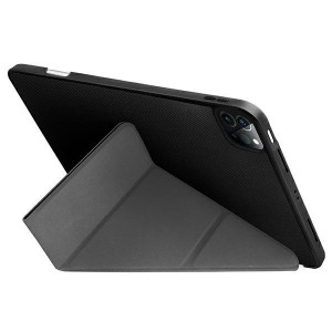 Антибактериален калъф тип книга с място за стилус UNIQ Transforma - iPad Pro 12.9" (5th gen 2021) / Pro 12.9" (6th gen 2022) ebony black - Img 3