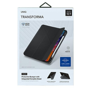 Антибактериален калъф тип книга с място за стилус UNIQ Transforma Rigor - iPad Air 10.9 (2020) / (5th gen 2022) сив - Img 6