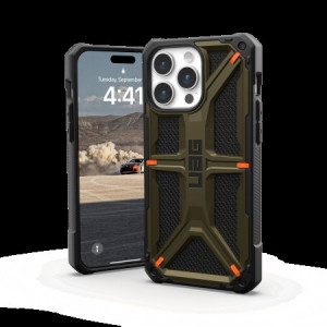 Армиран гръб UAG Monarch - iPhone 15 Pro Max зелен кевлар - Img 3