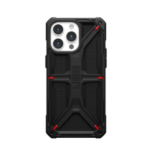 Армиран гръб UAG Monarch - iPhone 15 Pro Max черен кевлар - Img 1