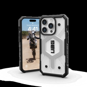 Армиран гръб UAG Pathfinder MagSafe - iPhone 15 Pro ice - Img 3