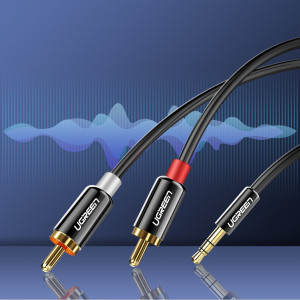 Аудио кабел UGREEN жак 3.5mm към 2х RCA (чинч) 3m черен (10590) - Img 9