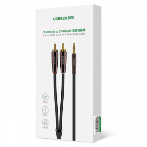 Аудио кабел UGREEN жак 3.5mm към 2x RCA (чинч) 2m (AV170) - Img 5