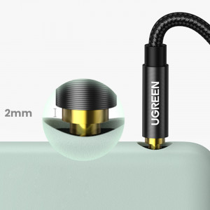 Аудио кабел UGREEN жак 3.5mm 2m син (AV112) - Img 10