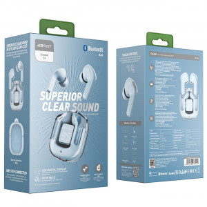 Безжични bluetooth слушалки ACEFAST T6 TWS светлосин - Img 5