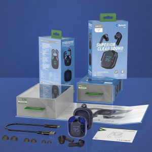 Безжични bluetooth слушалки ACEFAST TWS T6 сини - Img 9