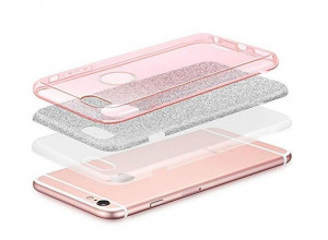 Блестящ гръб WOZINSKY Glitter - Samsung Galaxy J6 червен - Img 4