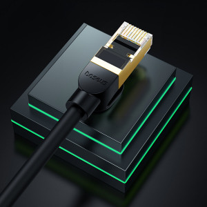 Бърз интернет кабел BASEUS High Speed cat.8 40 Gb/s 5m черен - Img 9