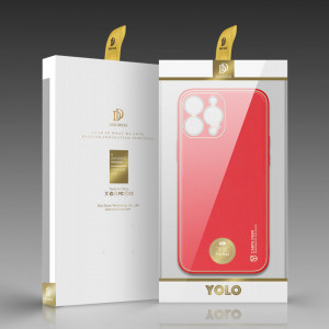 Гръб от еко кожа DUX DUCIS Yolo - iPhone 13 Pro Max червен - Img 5