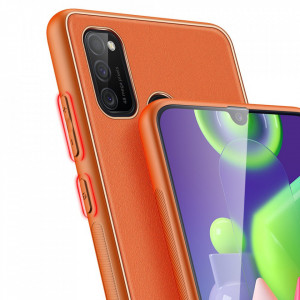 Гръб от еко кожа DUX DUCIS Yolo - Samsung Galaxy M30s оранжев - Img 7