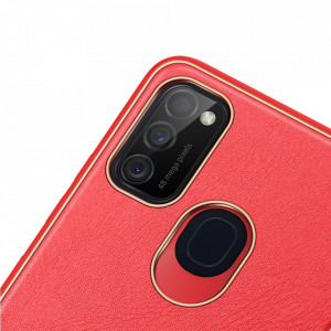 Гръб от еко кожа DUX DUCIS Yolo - Samsung Galaxy M30s червен - Img 6