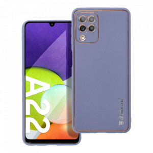 Гръб от еко кожа FORCELL Leather - Samsung Galaxy A22 син - Img 1