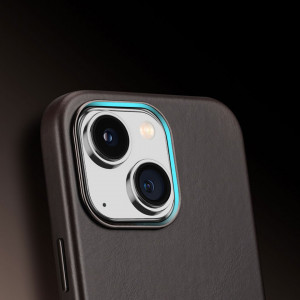 Гръб от естествена кожа DUX DUCIS Naples MagSafe - iPhone 14 Plus тъмнокафяв - Img 4