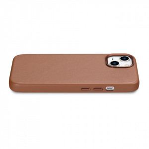 Гръб от естествена кожа iCARER Leather MagSafe - iPhone 14 Plus кафяв - Img 10