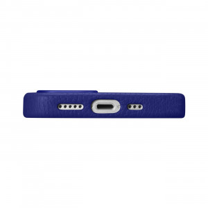 Гръб от естествена кожа iCARER Litchi Premium MagSafe - Leather Case - iPhone 14 Pro Max тъмносин - Img 11