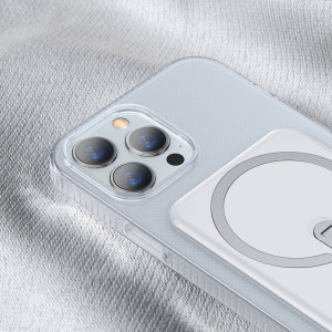 Гръб със стойка BASEUS Magnetic - iPhone 13 Pro прозрачен - Img 11