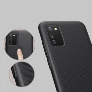 Гръб със стойка NILLKIN Super Frosted Shield - Samsung Galaxy A02s / M02s черен - Img 8