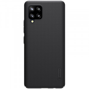 Гръб със стойка NILLKIN Super Frosted Shield - Samsung Galaxy A42 5G черен - Img 4