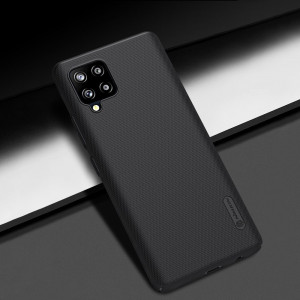Гръб със стойка NILLKIN Super Frosted Shield - Samsung Galaxy A42 5G черен - Img 17